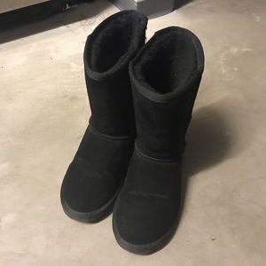 Black wool booties! Like new